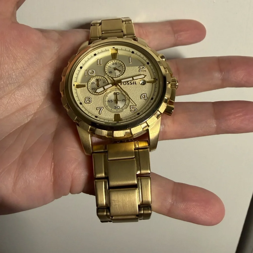 Fossil Gold Chronograph Men's Watch - Picture 3 of 6